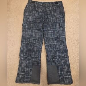 Arctix Men's Snowsports Cargo Pants, Blizzard Print Black, Large/32" Inseam